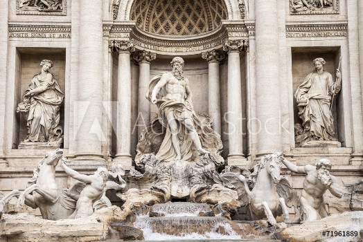 Picture of Rome Italy The fountain of Trevi - one of symbols of Rome